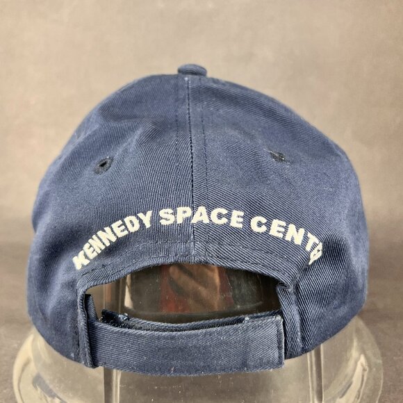 Shuttle Launch Strap Back Hat Cap Blue Kennedy Space Center Souvenir Logo Mens - Picture 4 of 13